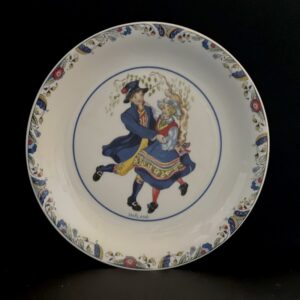 2c8 Rorstrand Swedish National Costume Decorative Plate Folk Dress VARMLAND