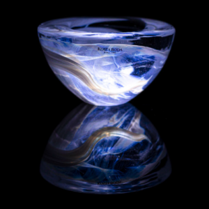 2d6 Kosta Boda handblown glass candleholder